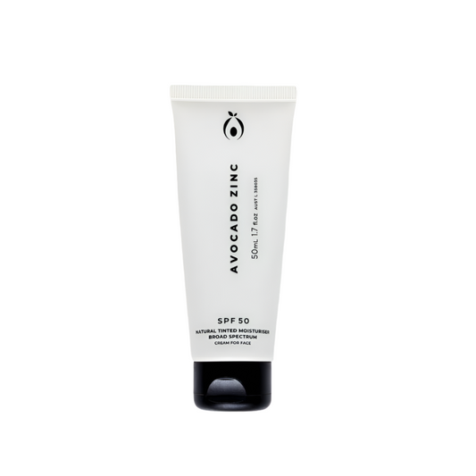 SPF 50 Avocado Zinc Natural Tinted Moisturiser 50ml