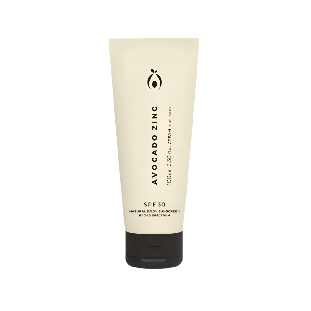 SPF 30 Avocado Zinc Natural Body Sunscreen